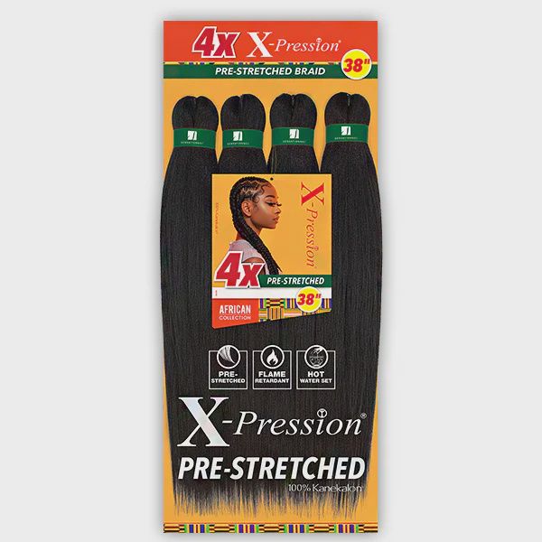4X X-pression Pre-Stretched Braids 38&quot; 4