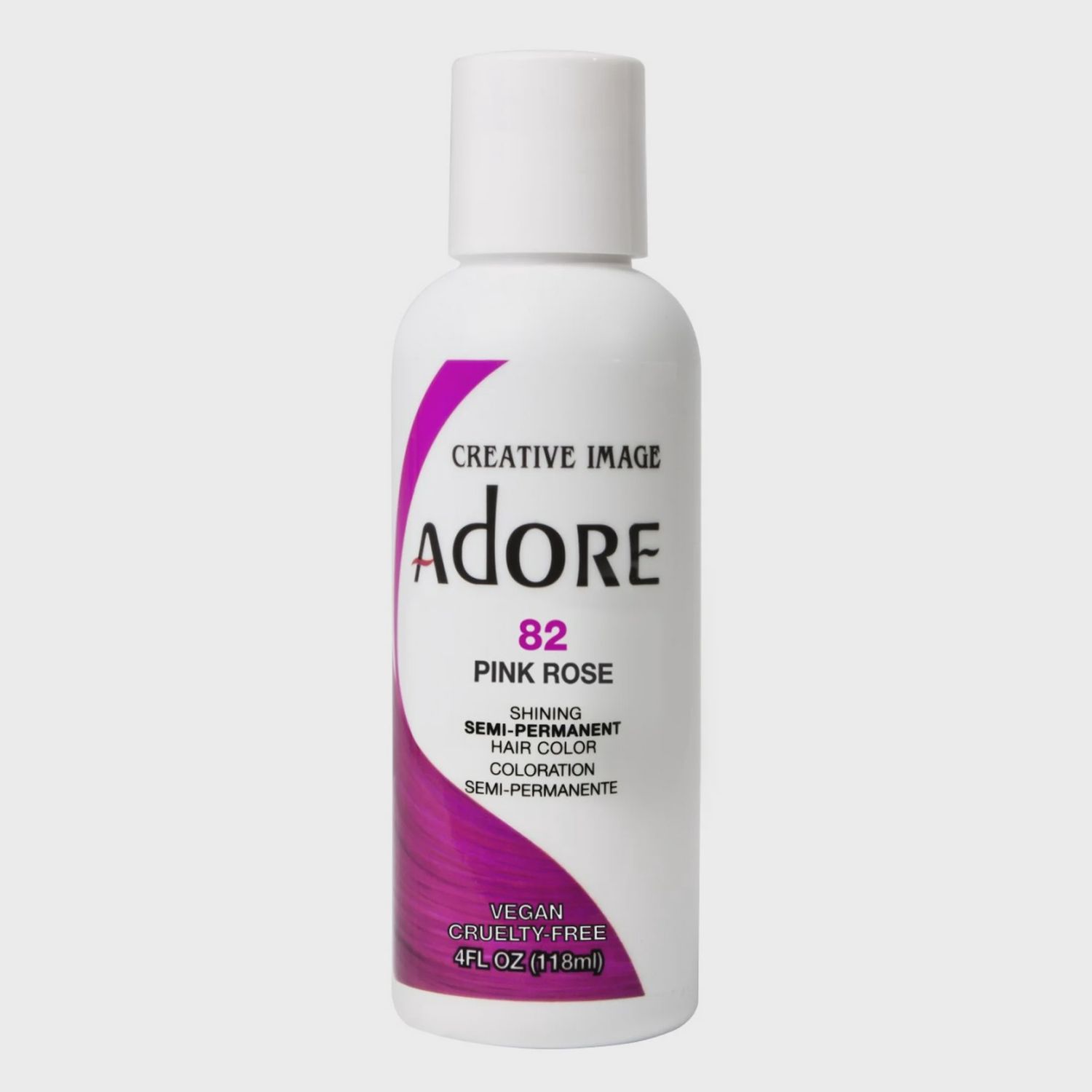 Adore Semi-Permanent Haircolor #082 Pink Rose 4oz (Pack of 2)