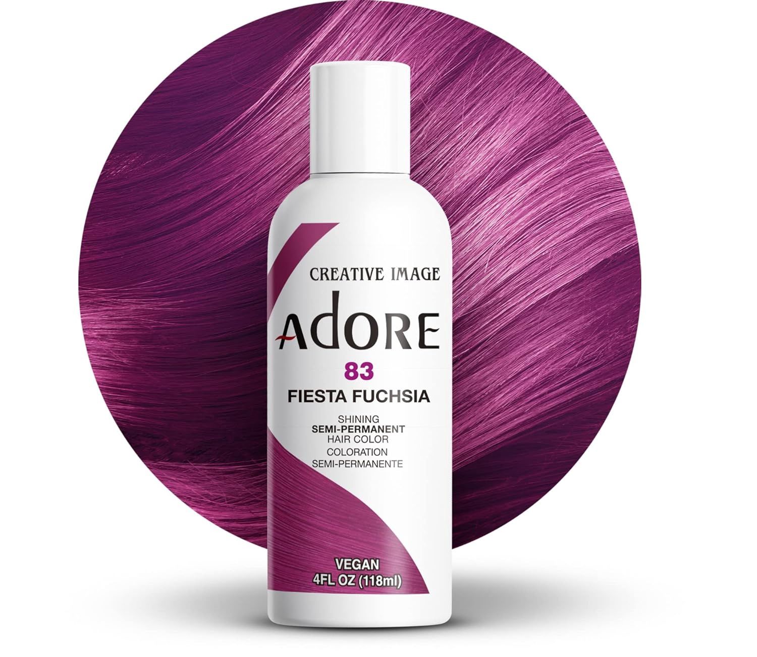 ADORE Semi Permanent Hair Color (4oz) - Group 2 083 Fiesta Fuchsia