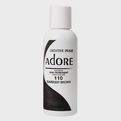 ADORE Semi Permanent Hair Color (4oz) - Group 3 110 Darkest Brown