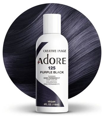 ADORE Semi Permanent Hair Color (4oz) - Group 3 125 Purple Black