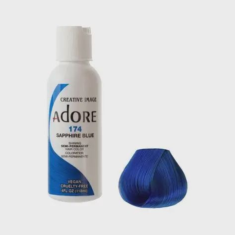 ADORE Semi Permanent Hair Color (4oz) - Group 4 174 Sapphire Blue