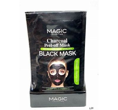 Magic Collection Charcoal Peel off Black Mask Deep Cleansing .6oz.
