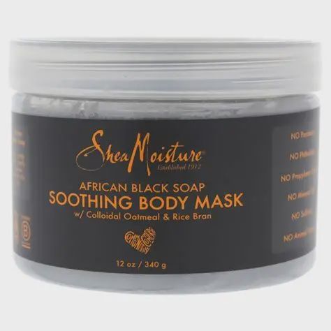 Shea moisture African black soap w soothing body mask 12oz