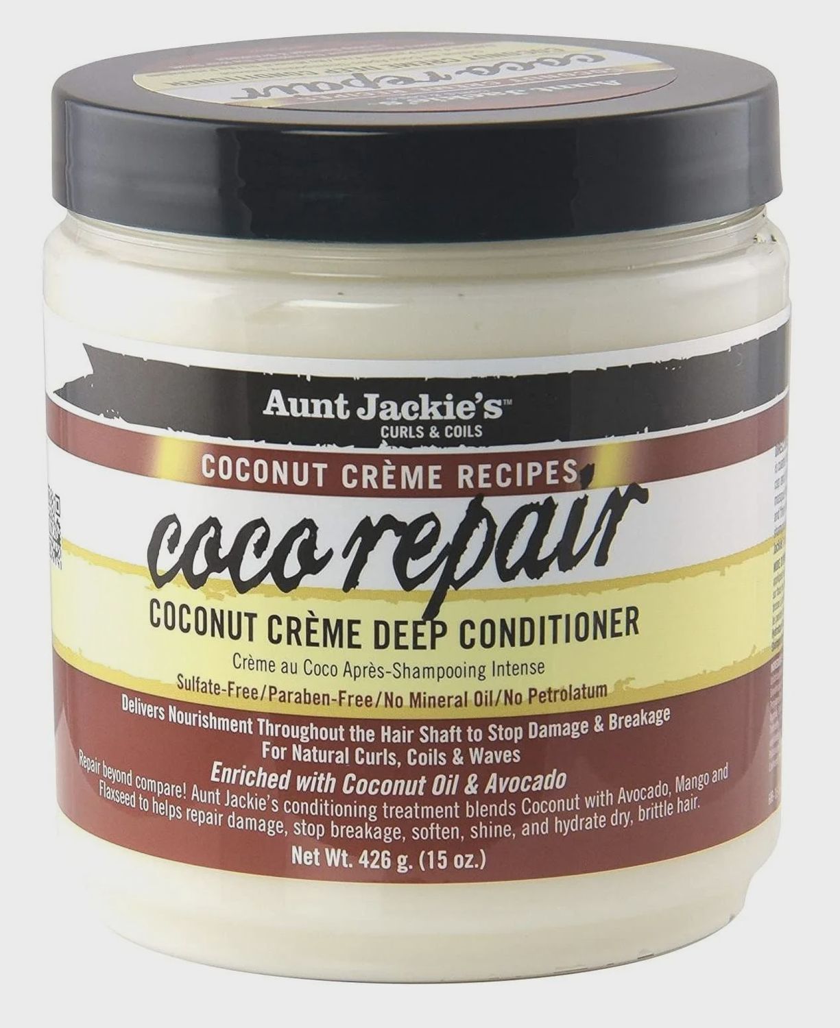 AUNT JACKIE&#39;S Coco Repair Coconut Cream Deep Conditioner (15oz)