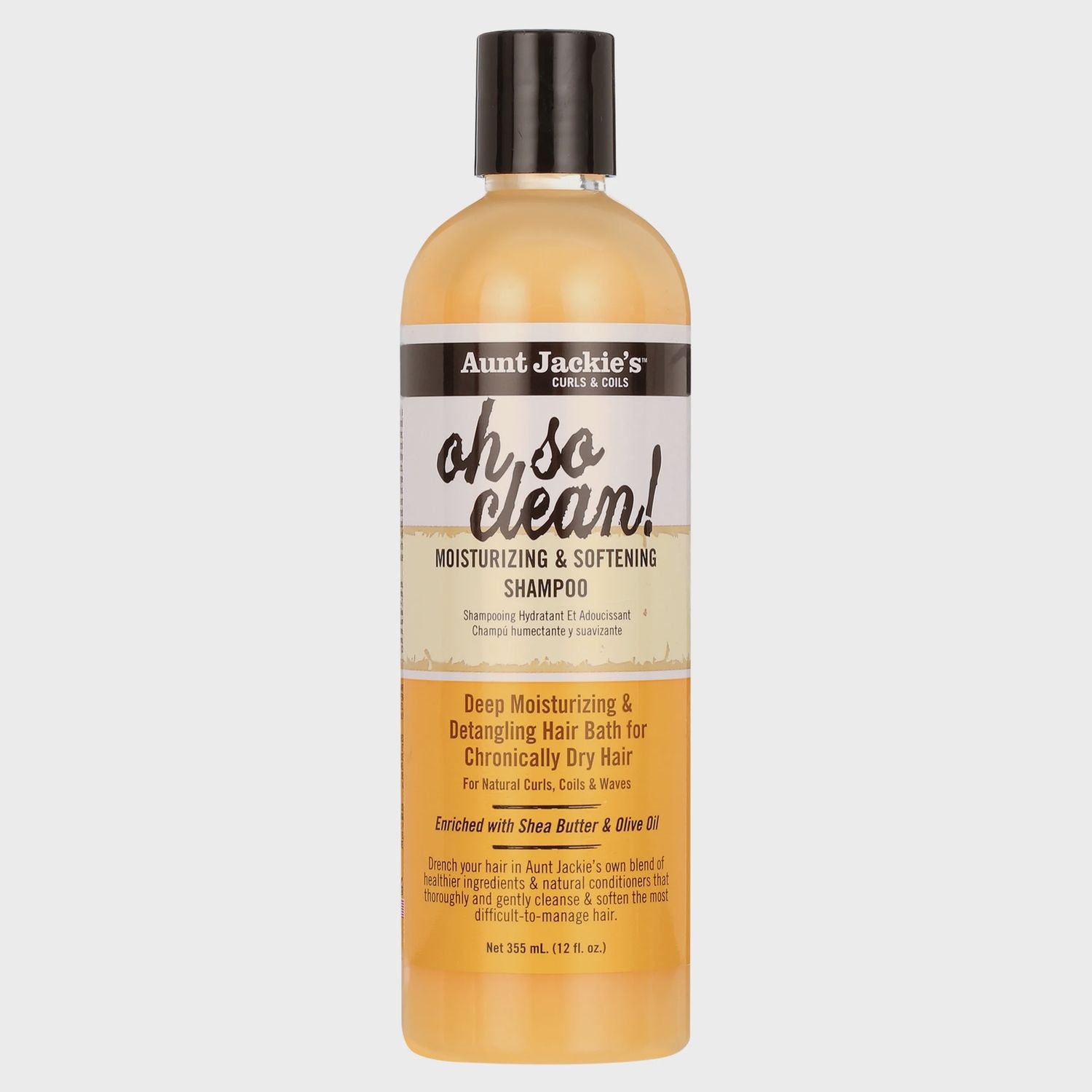 AUNT JACKIE&#39;S Oh So Clean Moisturizing and Softening Shampoo (12oz)