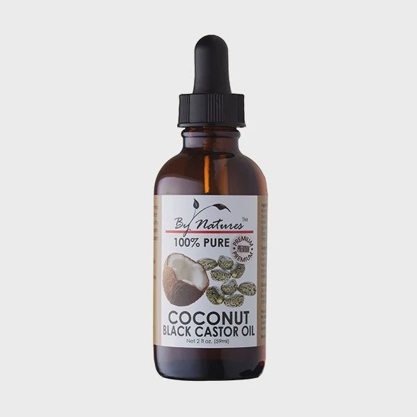 By nature 100% pure coconut black castor oil  2 fl oz