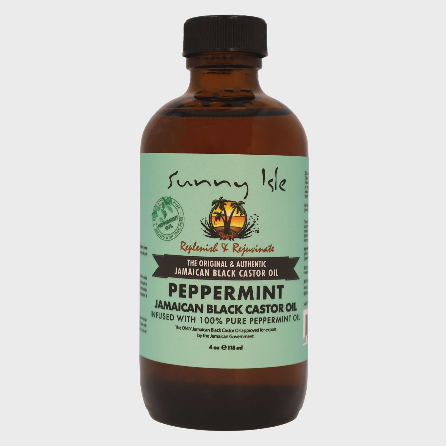 sunny isle peppermint jamaican black castor oil 4fl oz
