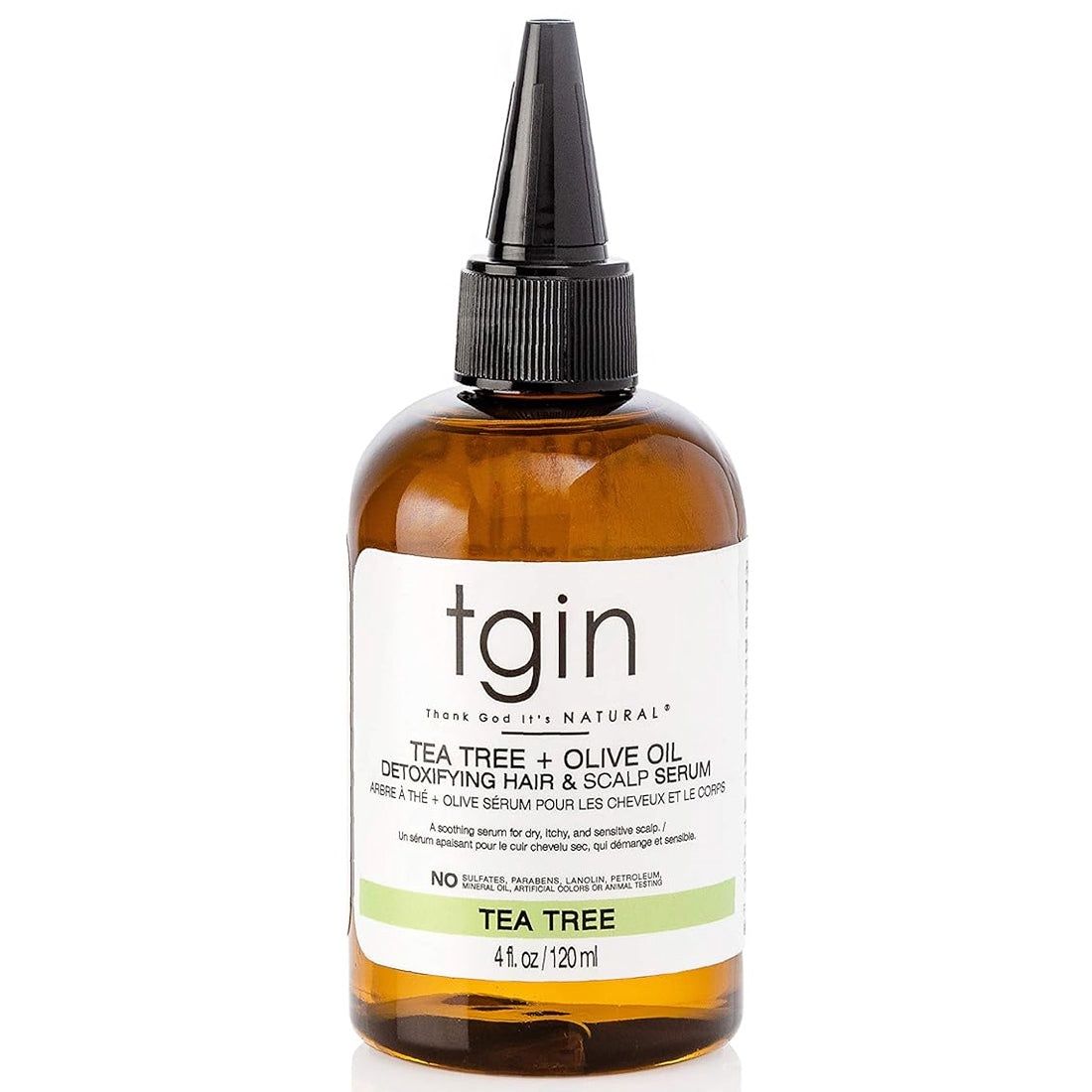 TGIN Tea Tree + Olive Oil Detoxifying Hair and Scalp Serum (4oz)