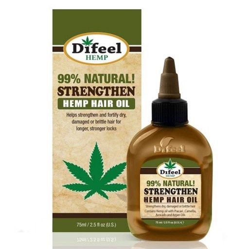 Difeel 99% natural strenghten hemp hair oil 75ml