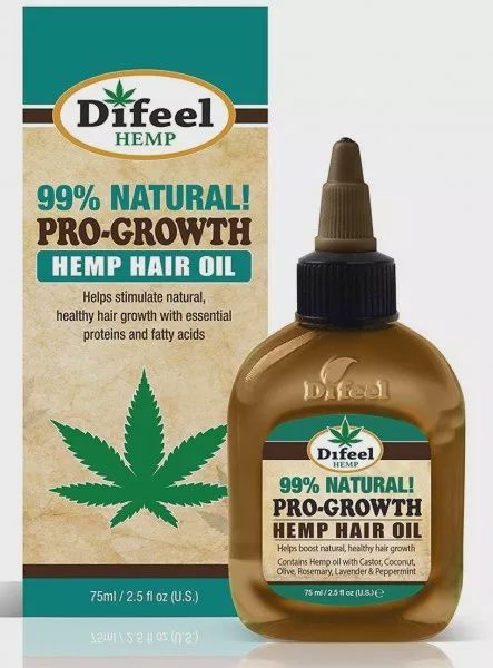 Difeel 99% natural pro growth hemp hair oil 75ml