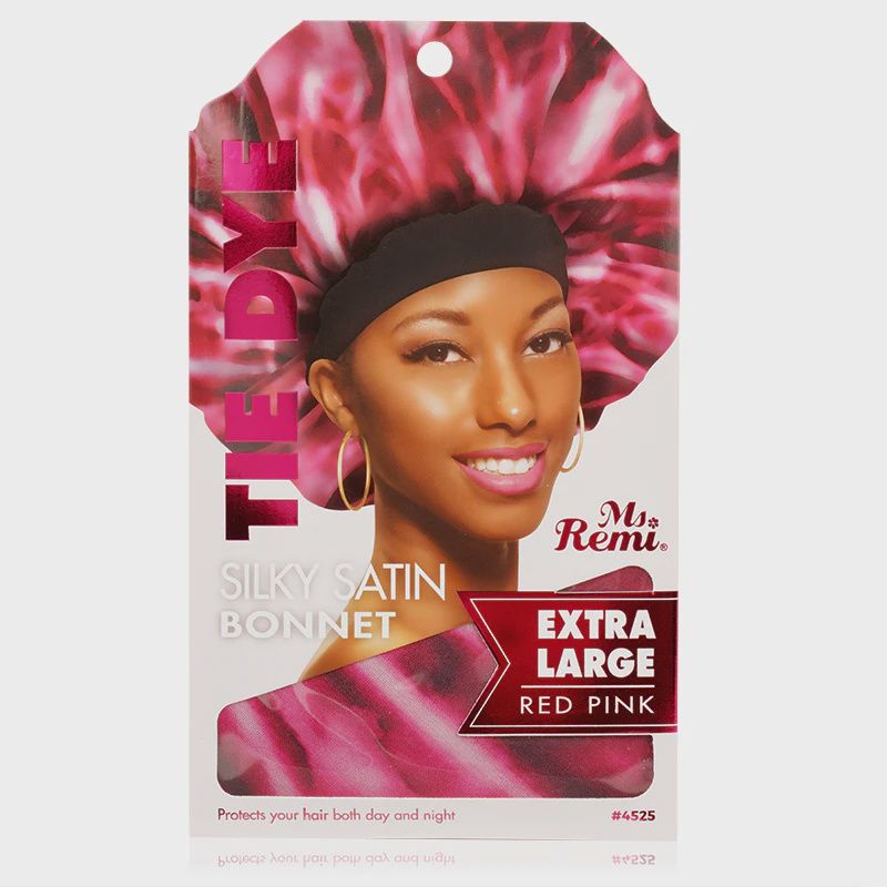 Silky Satin Bonnet Super Jumbo Red Pink