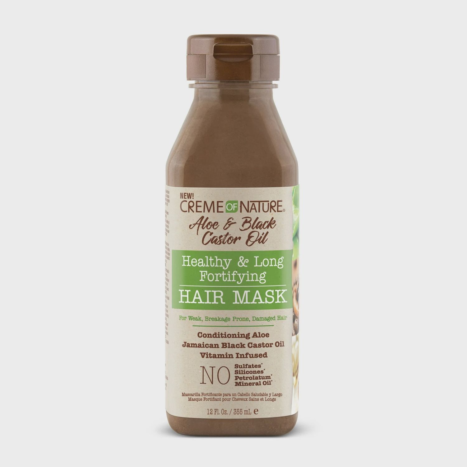 Creme of Nature Aloe and Black Castor Oil Healthy and Long Fortifying Hair Mask (12oz)