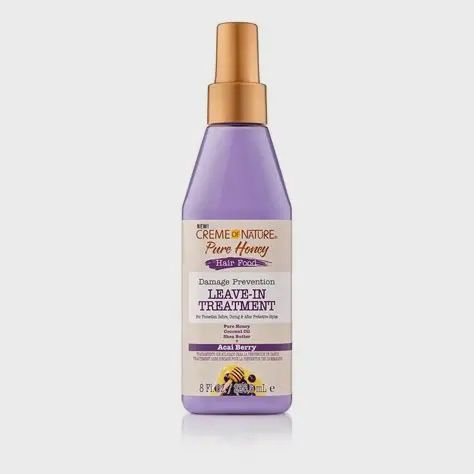 Creme of Nature Pure Honey Hair Food Acai Berry Leave In Treatment (8oz)