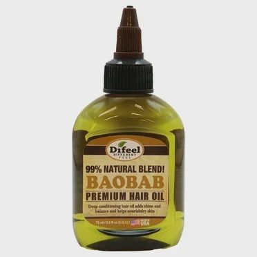 Sunflower Difeel 99% Natural Blend Premium Hair Oil (2.5oz) Baobab Oil