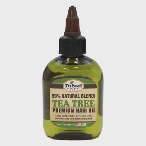 Sunflower Difeel 99% Natural Blend Premium Hair Oil (2.5oz) Tea Tree Oil
