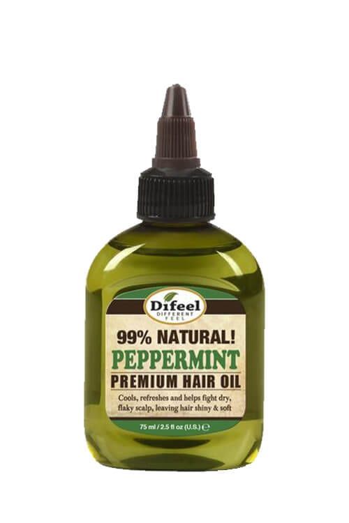 Sunflower Difeel 99% Natural Blend Premium Hair Oil (2.5oz) Peppermint Oil