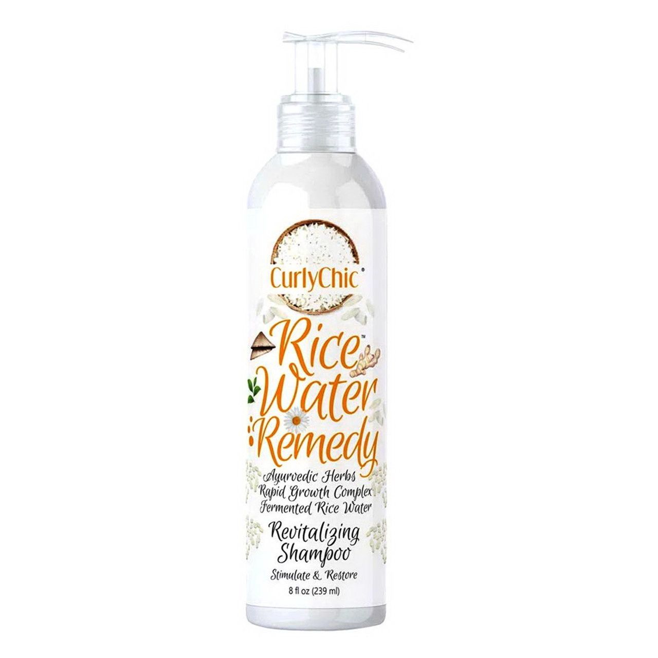 CurlyChic Rice Water Remedy Revitalizing Shampoo (8oz)