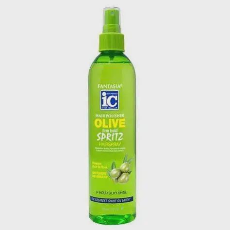 FANTASIA IC HAIR POLISHER OLIVE FIRM HOLD SPRITZ HAIR SPRAY 12.oz