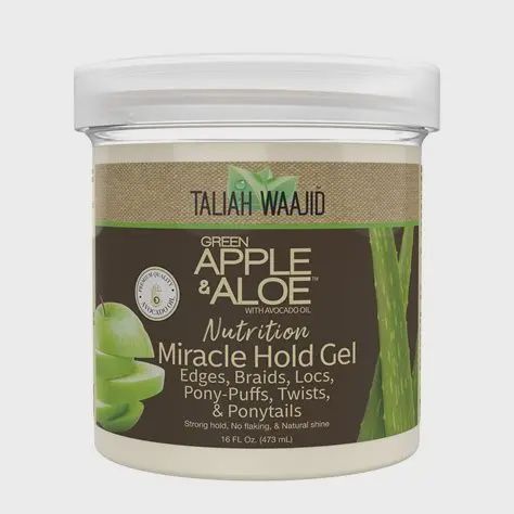 Taliah Waajid Green Apple &amp; Aloe Frizz Control Hair Styling Gel with Green Apple, 16 FL OZ.