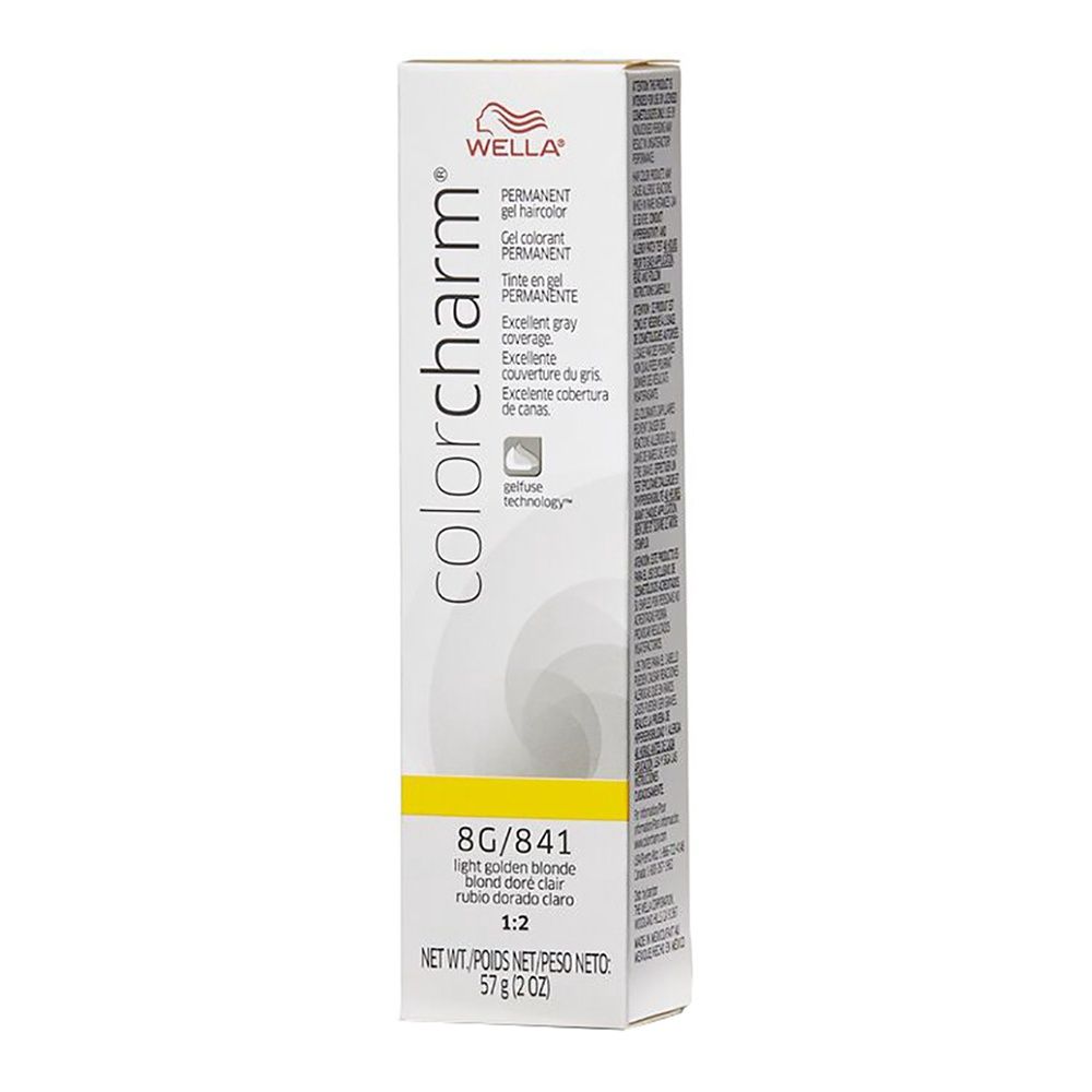 Wella Color Charm Permanent Hair Color Gel Tube-8G/841 Light Golden Blonde