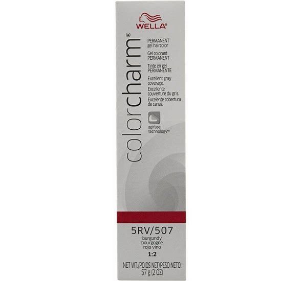 Wella Color Charm Permanent Hair Color Gel Tube-5RV/507 Burgandy