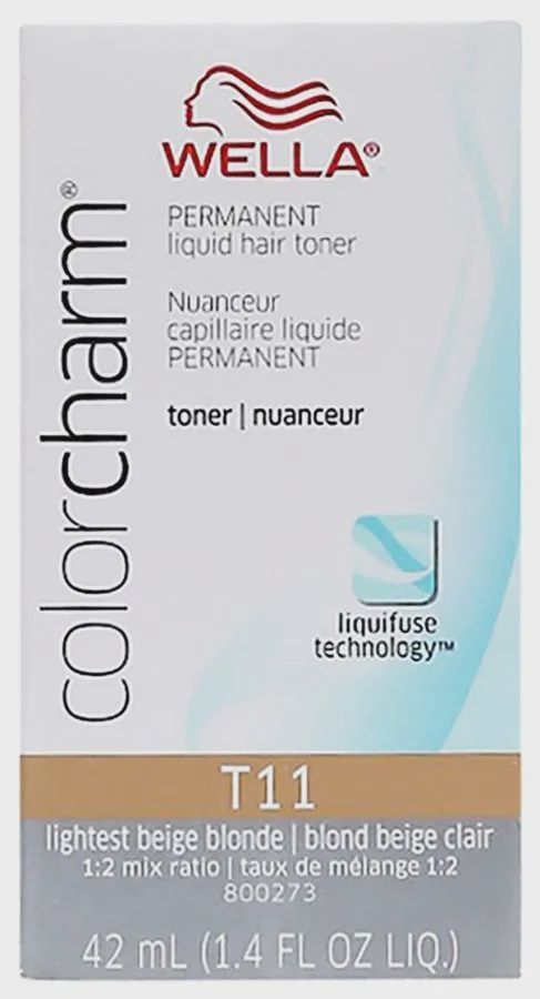 Wella Color Charm  Liquid Permanent Hair Color T11 Lightest Beige Blonde