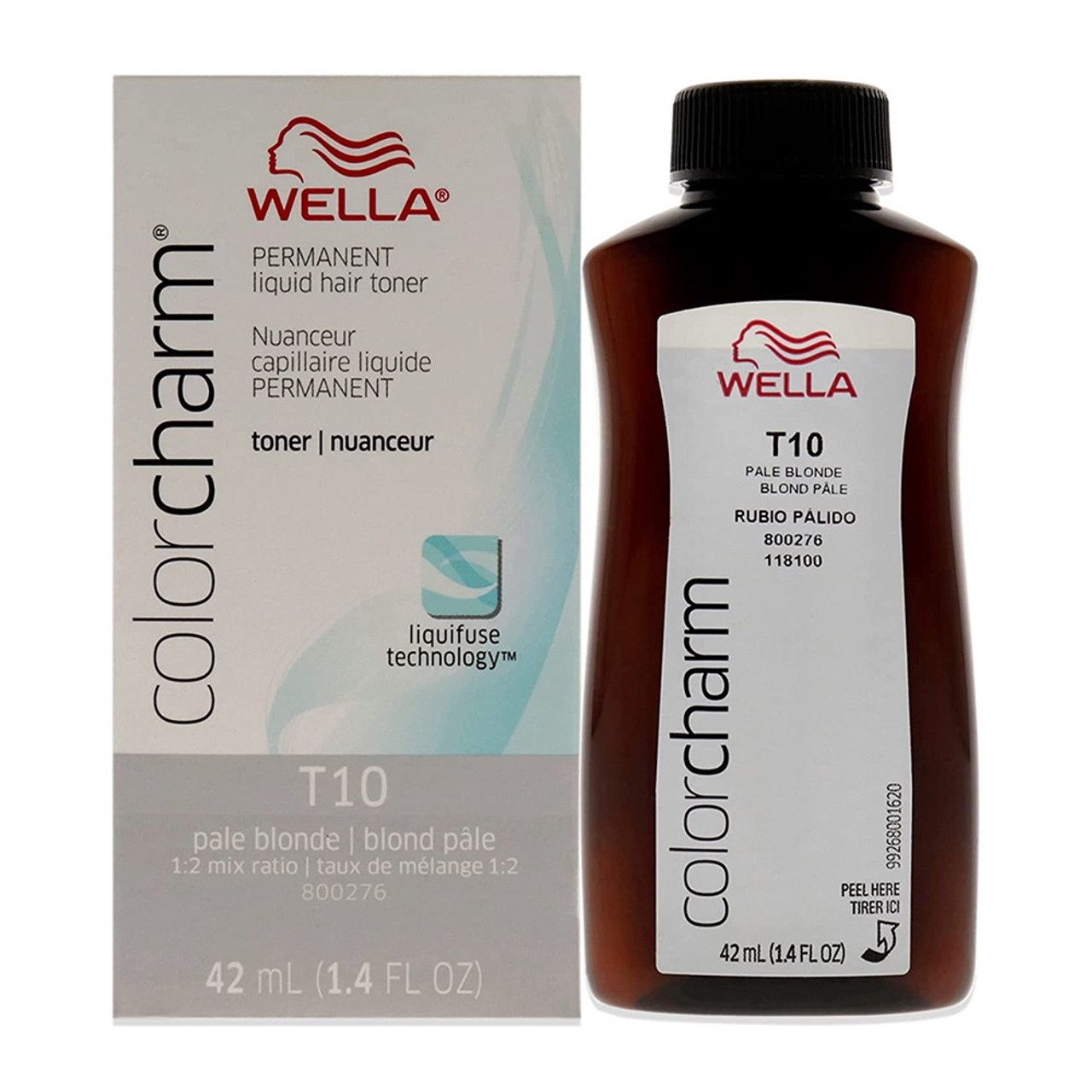 Wella Color Charm Liquid Permanent Hair Color T10 Pale blonde