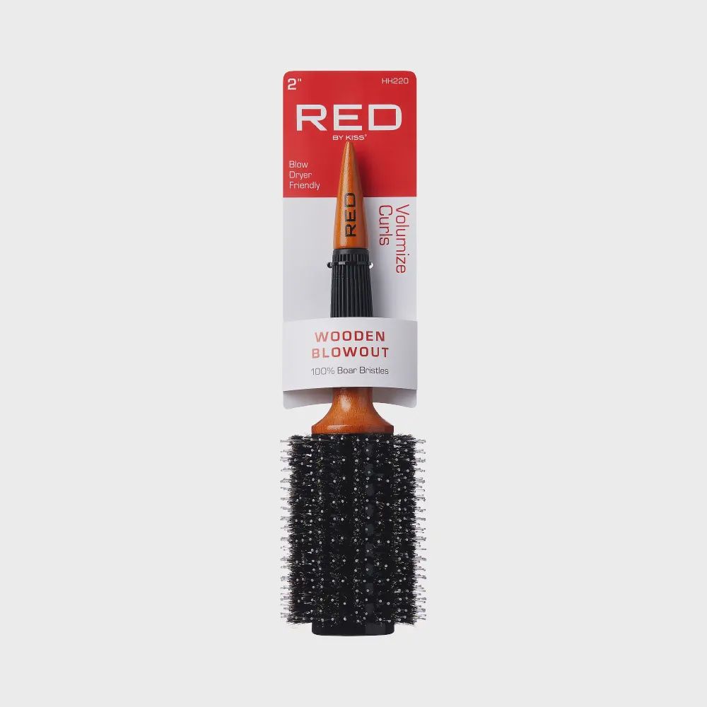 Wooden Blowout Volumize Curls 100% Boar Bristles 2&quot;HH220