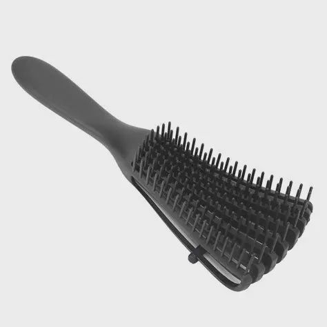 KIM and C 8 Row Detangling Brush Black
