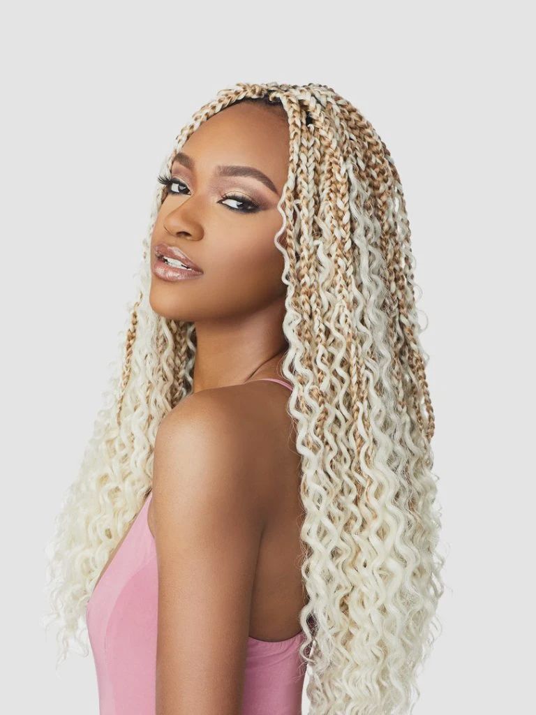 SB 3X Bohemian Box Braids 20&quot; (Lulutress)(Looped)-1B
