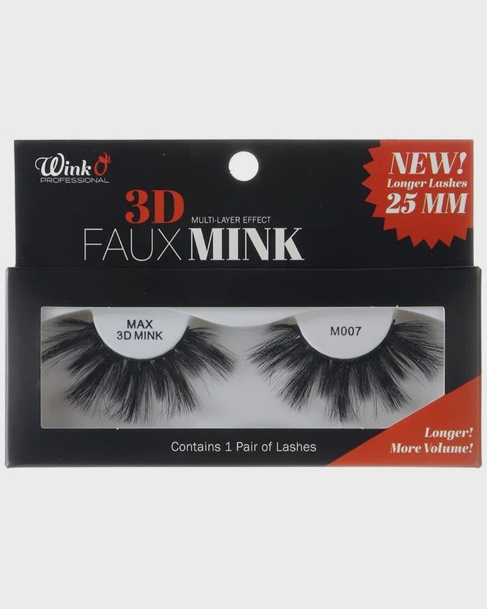 WINK O 25mm 3D Faux Mink Eyelash, Size: M007
