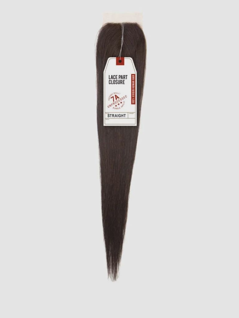 HH 4 X 4 STRAIGHT 18&quot; CLOSURE-7A VIRGIN (BandN) NATURAL