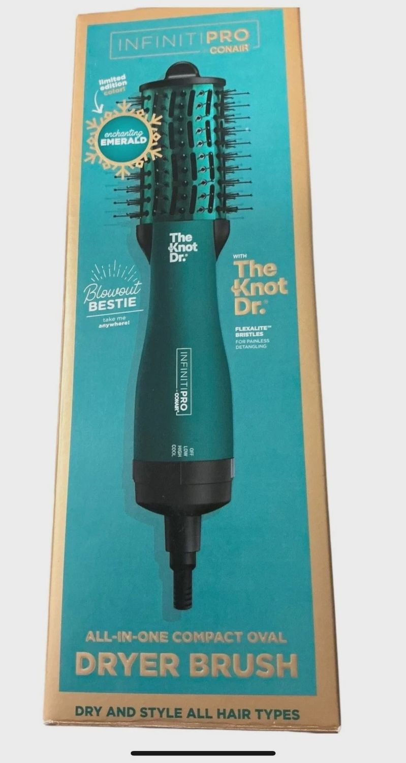 Infiniti Pro by Conair The Knot Dr, All-in-One Compact Oval Hair Dryer Brush