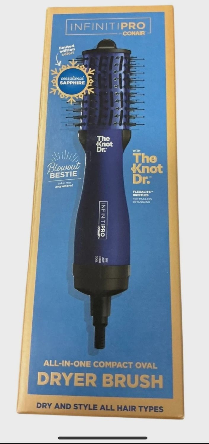 Infiniti Pro by Conair The Knot Dr All-in-One Compact Oval Hair Dryer Brush