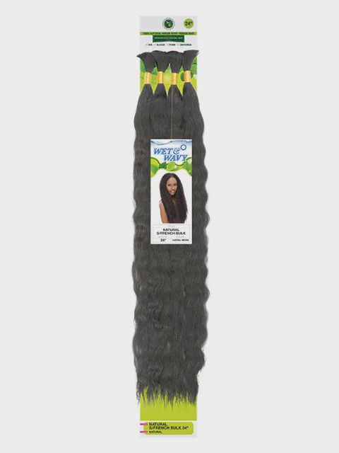 Brazilian Natural S/French Bulk 18&quot; 100% Human Hair