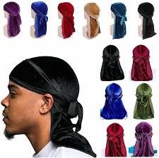 Magic Gold Velvet durag long tail