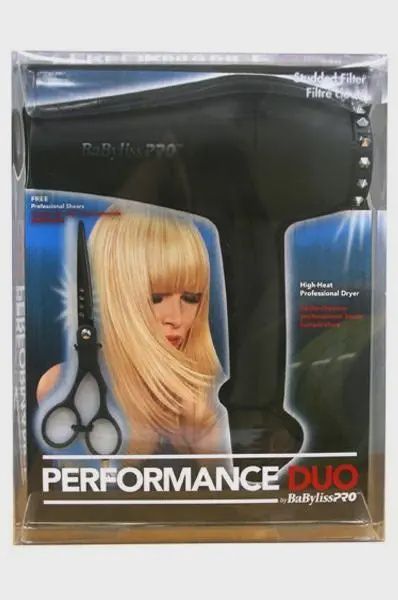 Babyliss Pro Performance Duo 1875W Hair Dryer and Scissor Set