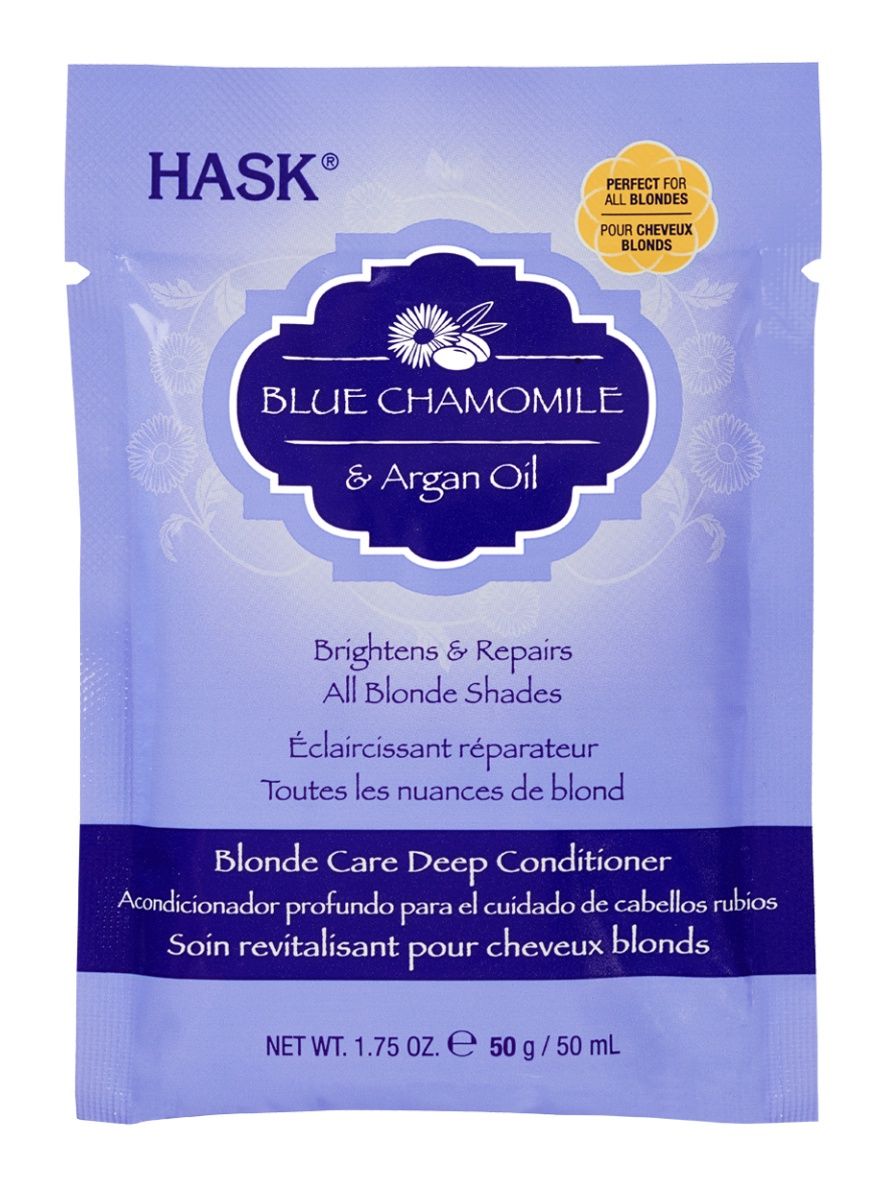 HASK Blue Chamomile and Argan Oil Blonde Care Deep Conditioner Packet (1.75oz)