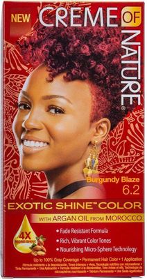 CrÃ¨me of Nature Gel Hair Color 6.2 Burgundy Blaze