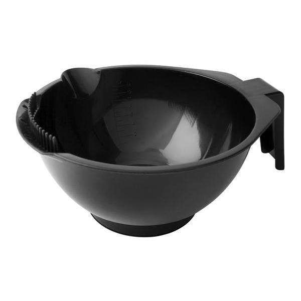 Annie Non-Slip Dye &amp; Tint Bowl w/ Scraper 450 ml - Black