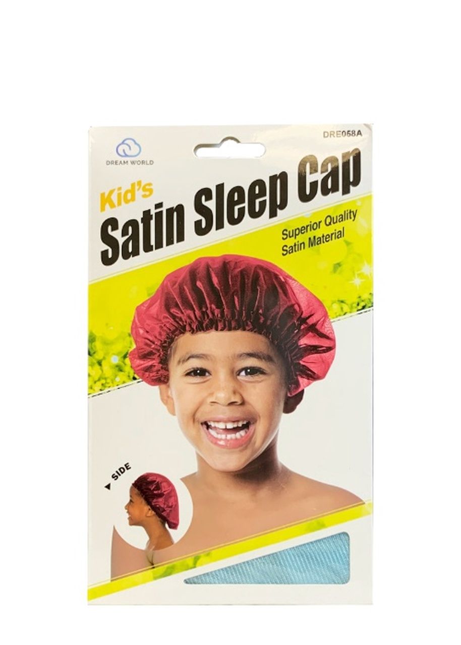 Kids satin sleep cap