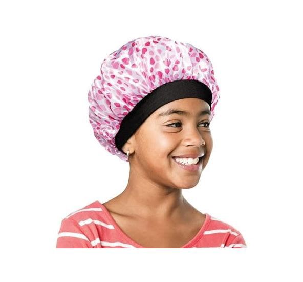 RED BY KISS kids satin bonnet with wide band HJ08