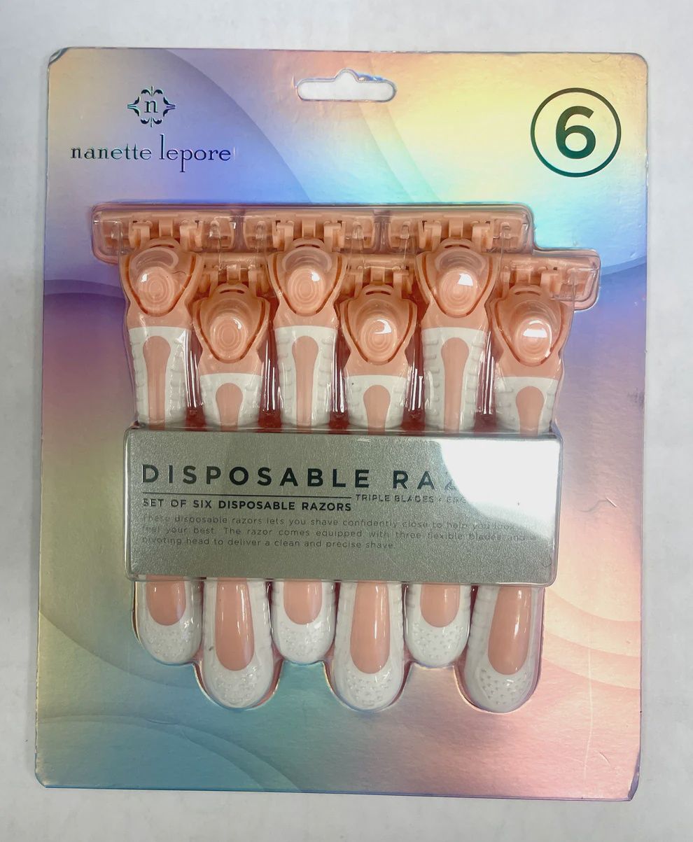 NANETTE LEPORE-Disposable Razors-6 pack.