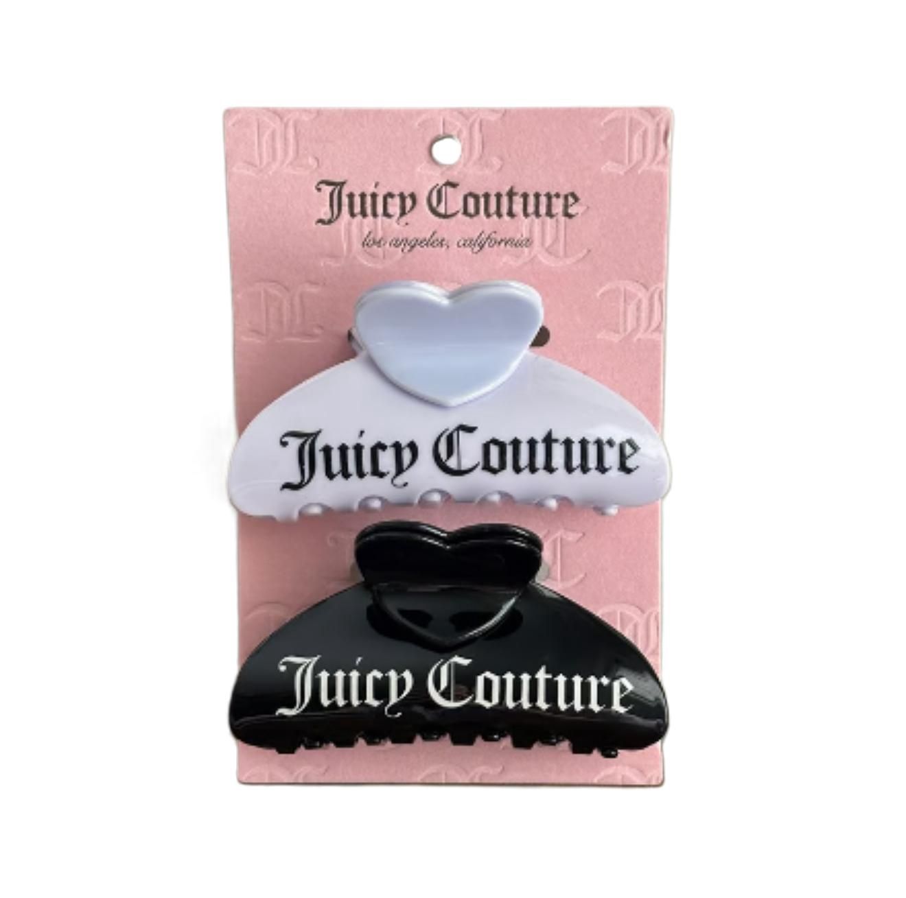 Juicy couture Purple &amp; Black Heart Large Hair Claw Clip Cute Accessories