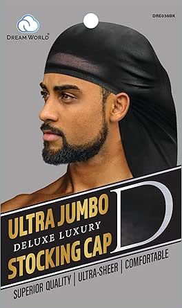 Dream World Ultra Jumbo Stocking Cap BLACK DRE038BK