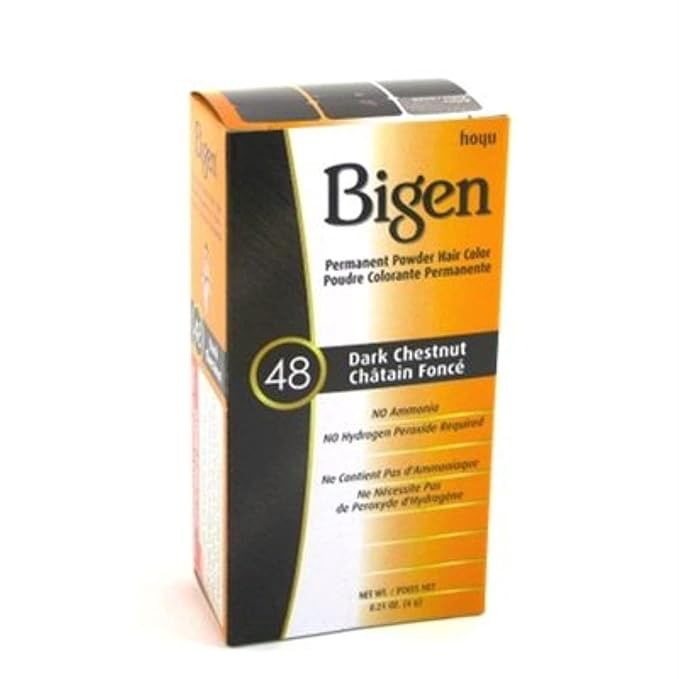 Bigen permanent powder hair color 48 Dark chestnut 6g