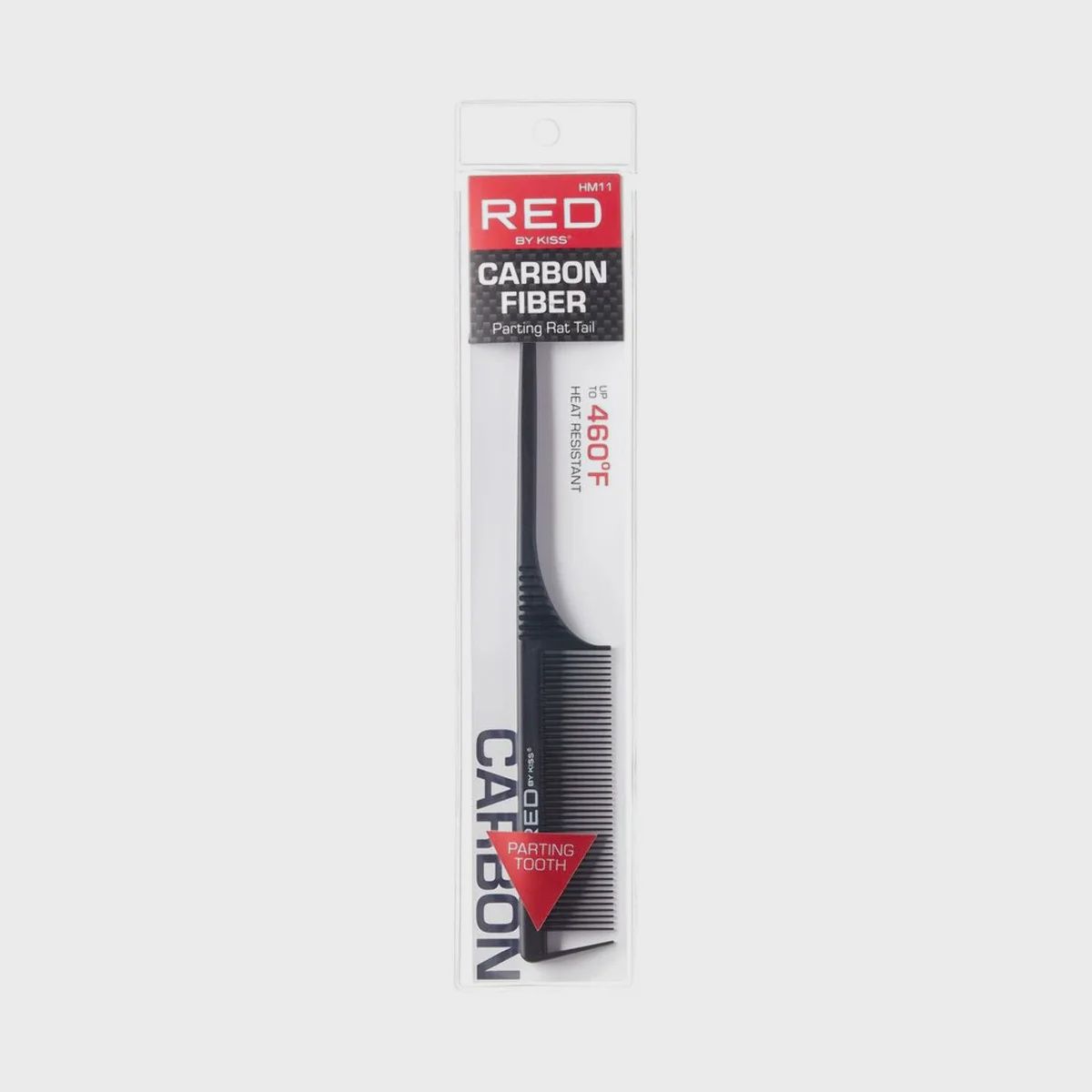 Red by Kiss Carbon Fiber Parting Rat Tail Comb