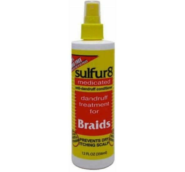 Sulfur8 medicated anti-dandruff cond treat for braids 12fl oz