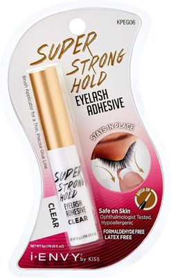 Kiss Super Strong Hold Eyelash Adhesive - Clear 5g